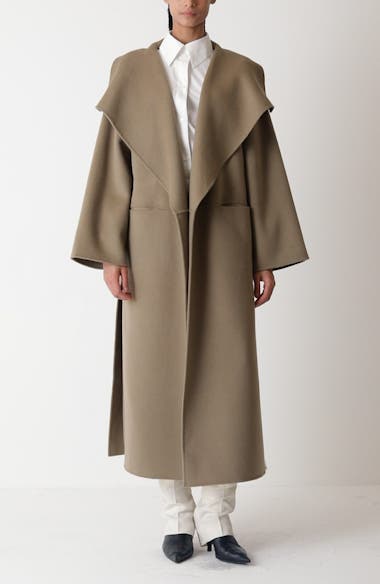 Toteme Signature Wool Cashmere Coat camel quiet luxury Scandinavian fashion