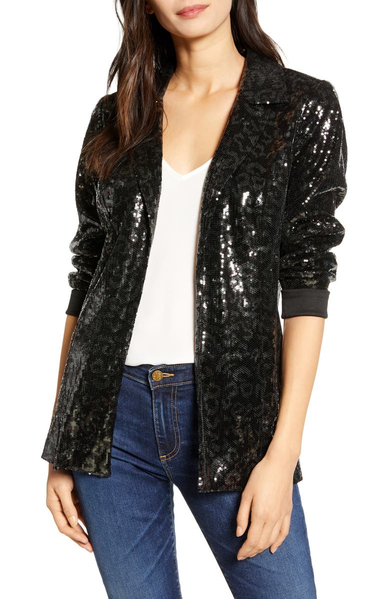 Chelsea28 Sequin Blazer, Main, color, 