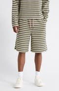 HONOR THE GIFT Speak Striped Knit Shorts