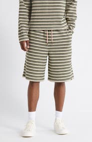 HONOR THE GIFT Speak Striped Knit Shorts