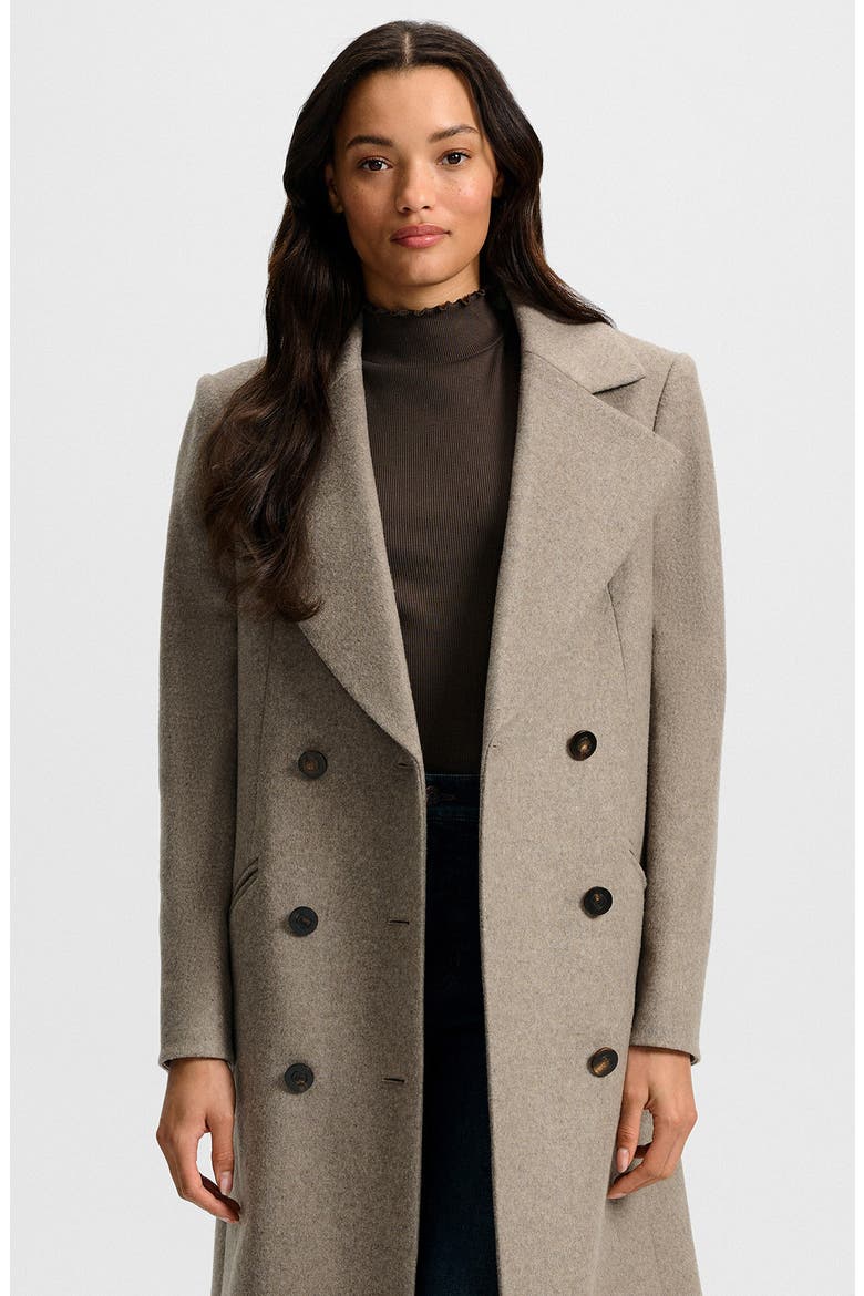 Seth Notch Collar Dickey Coat, Alternate, color, TAUPE MELANGE