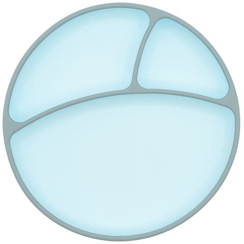 Silicone Suction Plate, Baby Plate with Suction Cup, Divided Dish for Kids, Toddlers