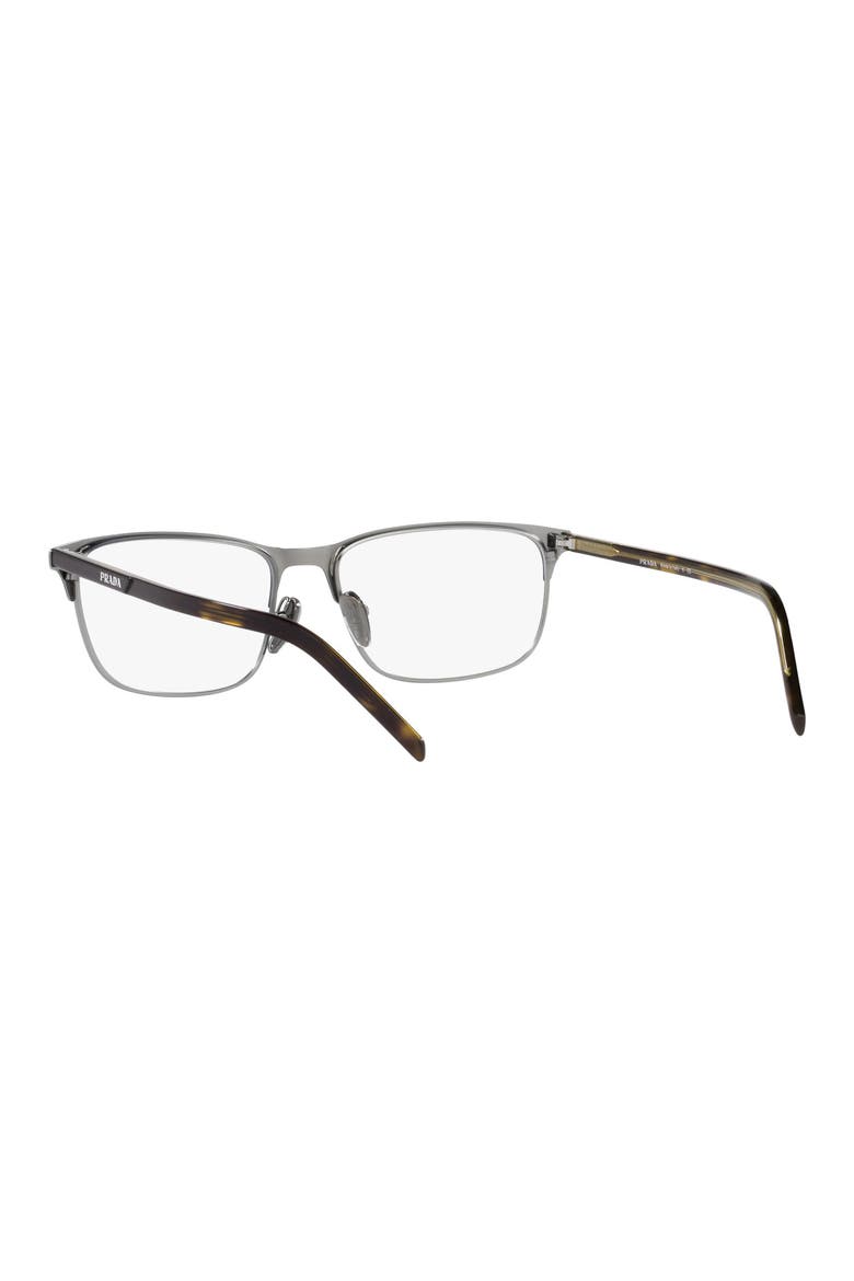 57mm Rectangle optical glasses, Alternate, color, GUNMETAL