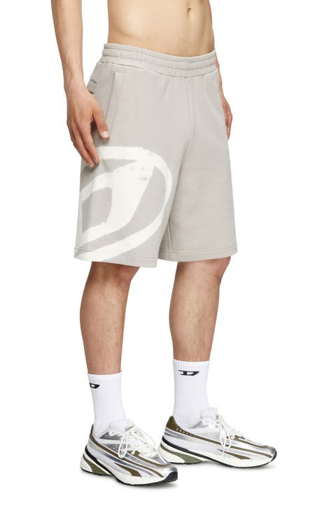 P-Crow-Bleach Sweat Shorts