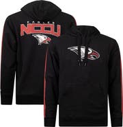 FISLL Men's FISLL Black North Carolina Central Eagles Oversized Stripes Pullover Hoodie