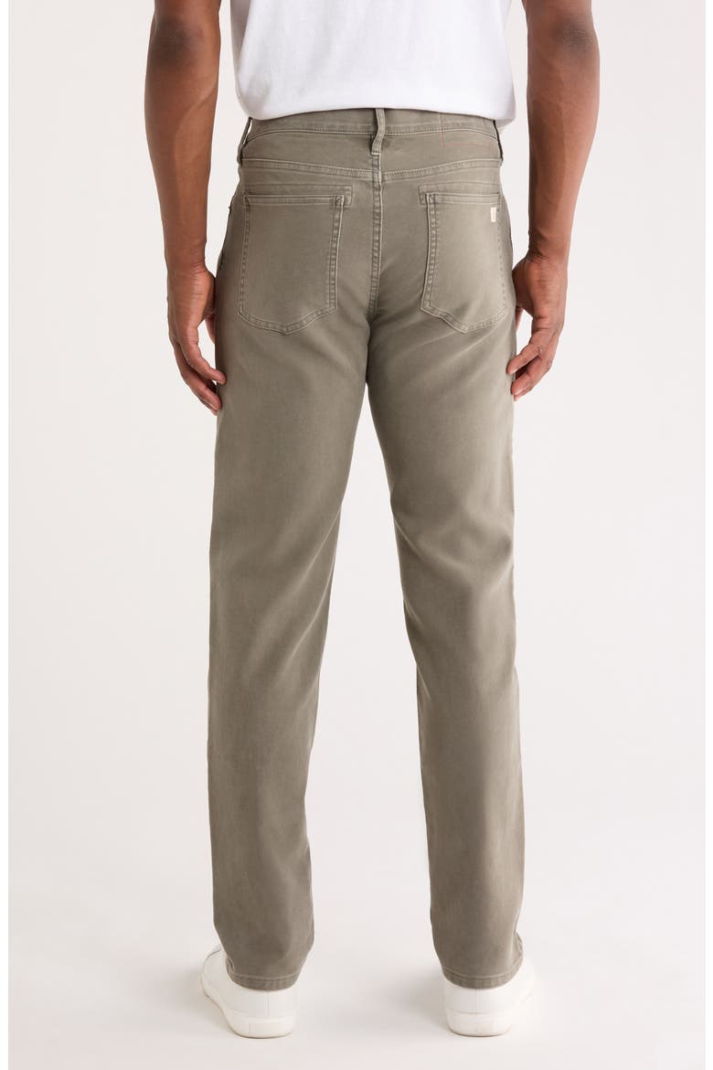 Flex Slim Straight Leg Stretch Twill Pants, Alternate, color, OLIVE