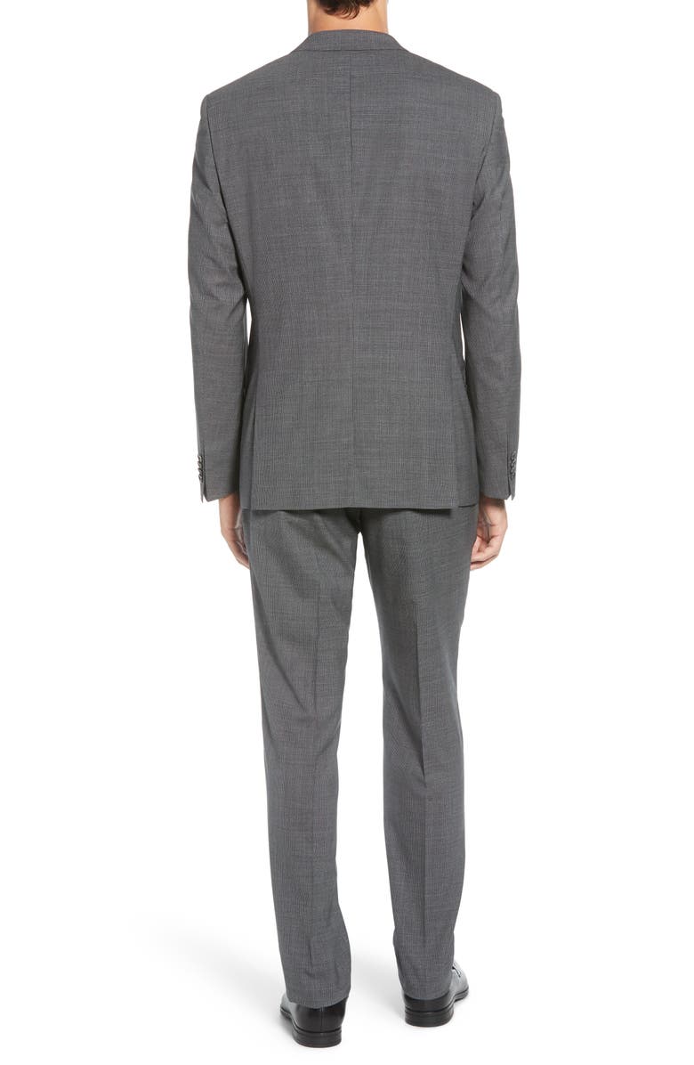 BOSS Huge/Genius Trim Fit Houndstooth Wool Suit, Alternate, color, 