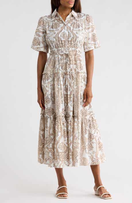 Derek Lam 10 Crosby Dahlia Balloon Sleeve Cotton Shirtdress