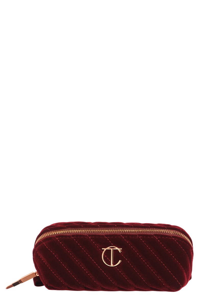 Charlotte Tilbury Makeup Bag of Dreams Organizer, Main, color, Burgundy Small