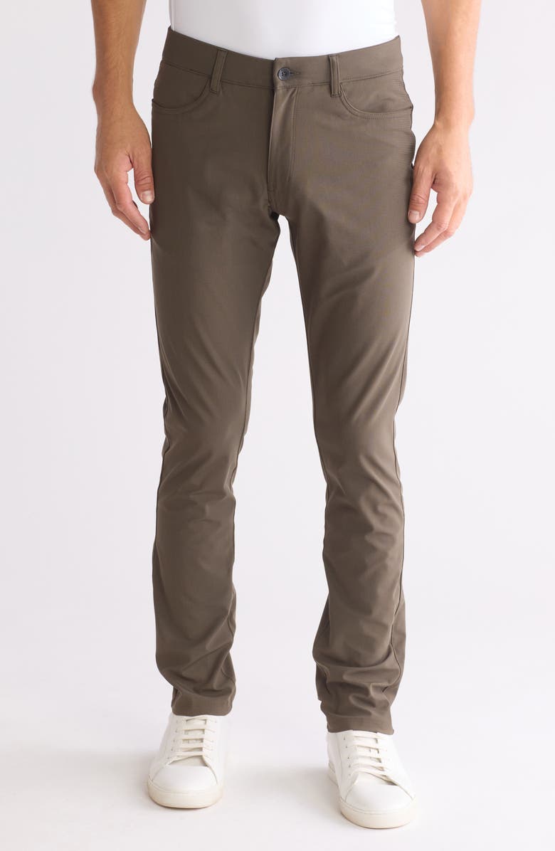 Vintage 1946 Tech Power Stretch Comfort Slim Leg Pants, Main, color, Dk. Olive