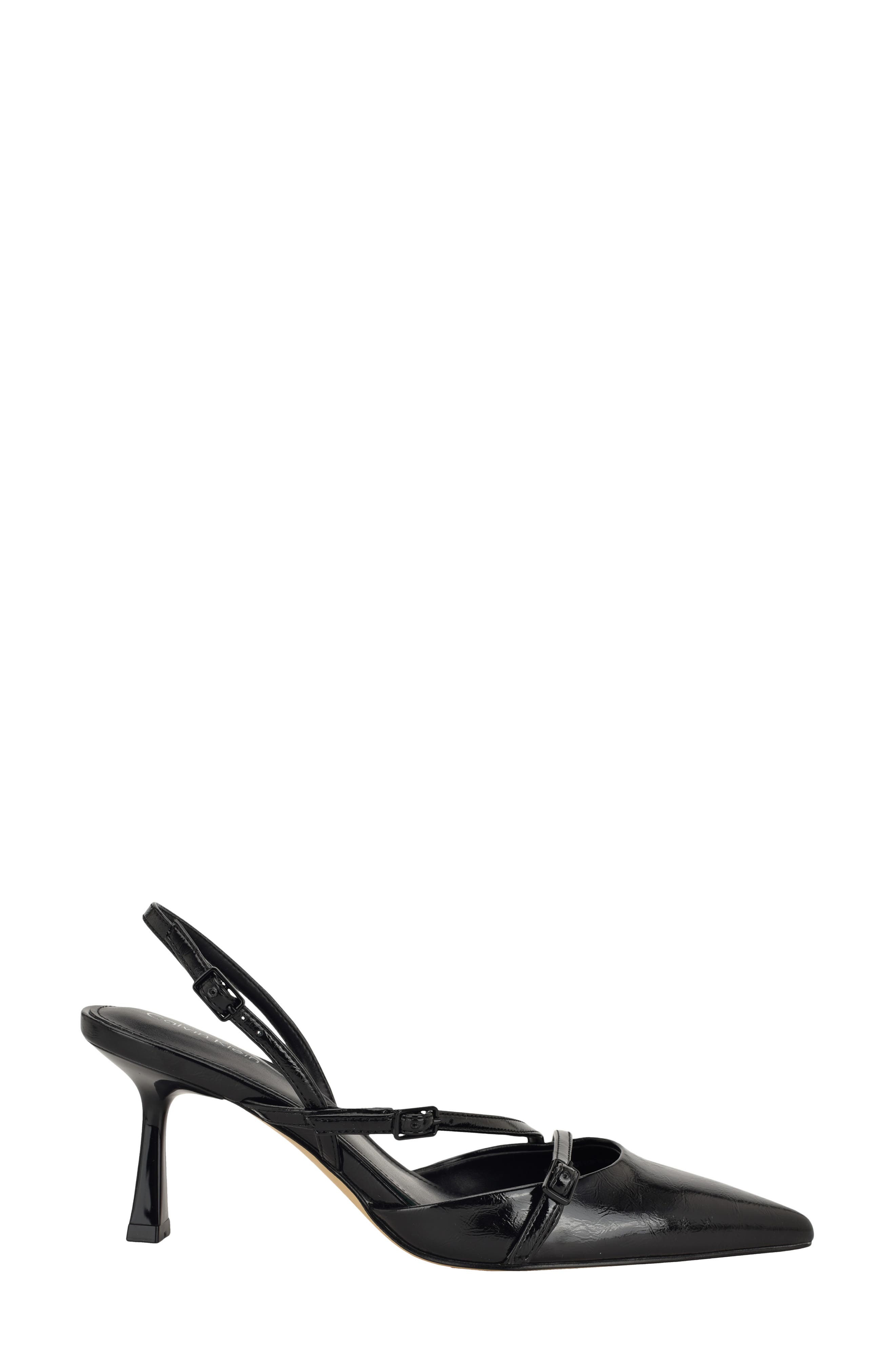 Calvin Klein Tarlie Pointed Toe Slingback Pump, Alternate, color, Black