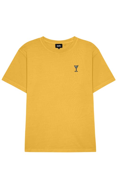 Dalix Mens Espresso Martini Midweight Garment Dye Tee