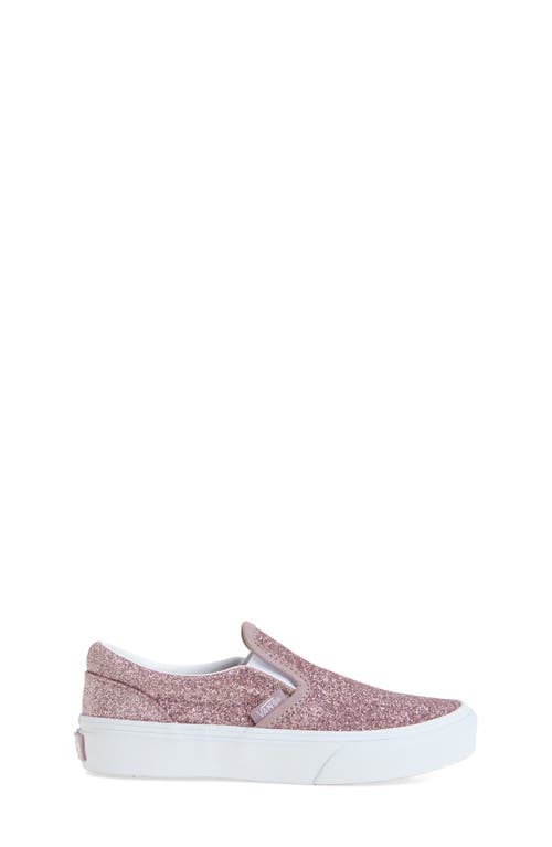 Vans Classic Slip-on Glitter Sneaker In Gold