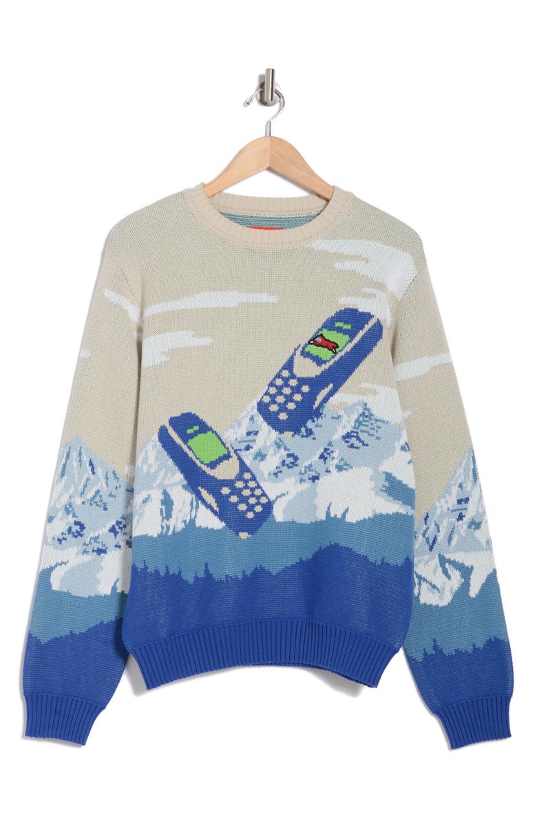 ICECREAM Cell Service Cotton Knit Sweater, Alternate, color,