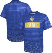 New Era Men's New Era Royal Los Angeles Rams Combine Authentic Sweep T-Shirt