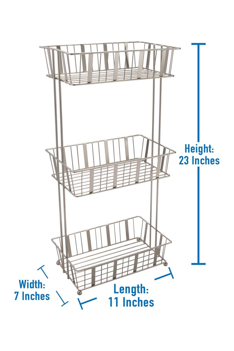 Laura Ashley Aristo Satin 3 Tier Spa Tower, Alternate, color, SATIN