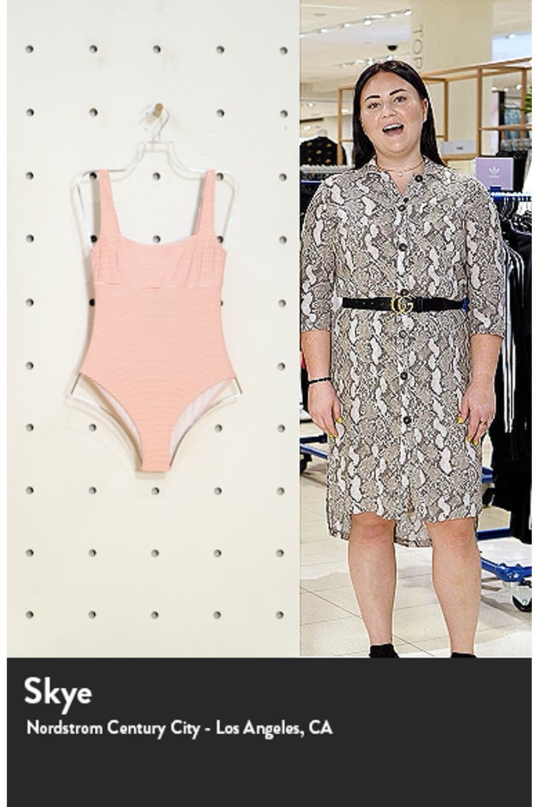Positano Stripe Square Neck One-Piece Swimsuit video