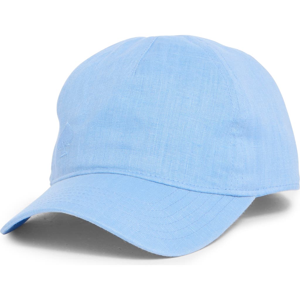 Kate Spade New York Linen Baseball Cap In Cosmic Zen