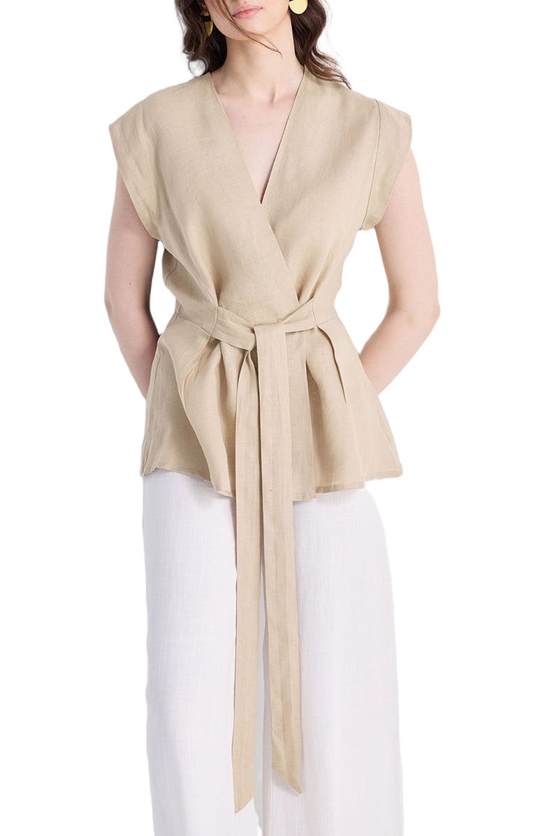 Reistor Power Moves Short Sleeve Top, Alternate, color, Neutral Beige