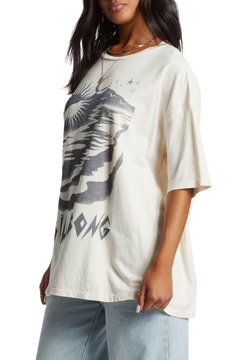 Night Walks Cotton Graphic T-Shirt, Alternate, color, WHITE CAP