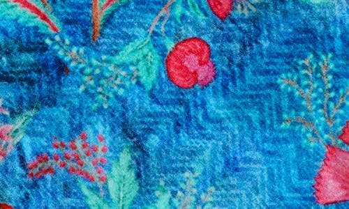 Tiramisu Regal Garden Of Opulence Velvet Table Runner In Blue