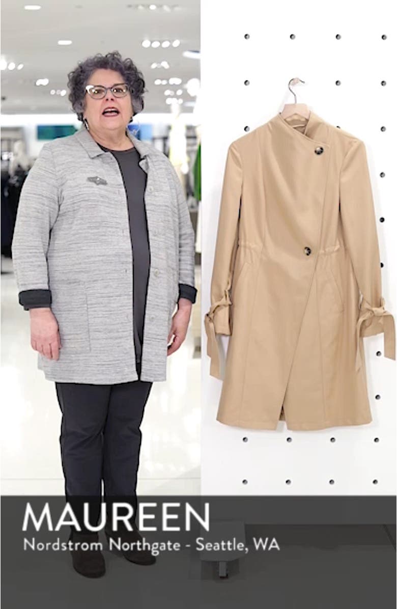 Tie Sleeve Trench Coat, sales video thumbnail
