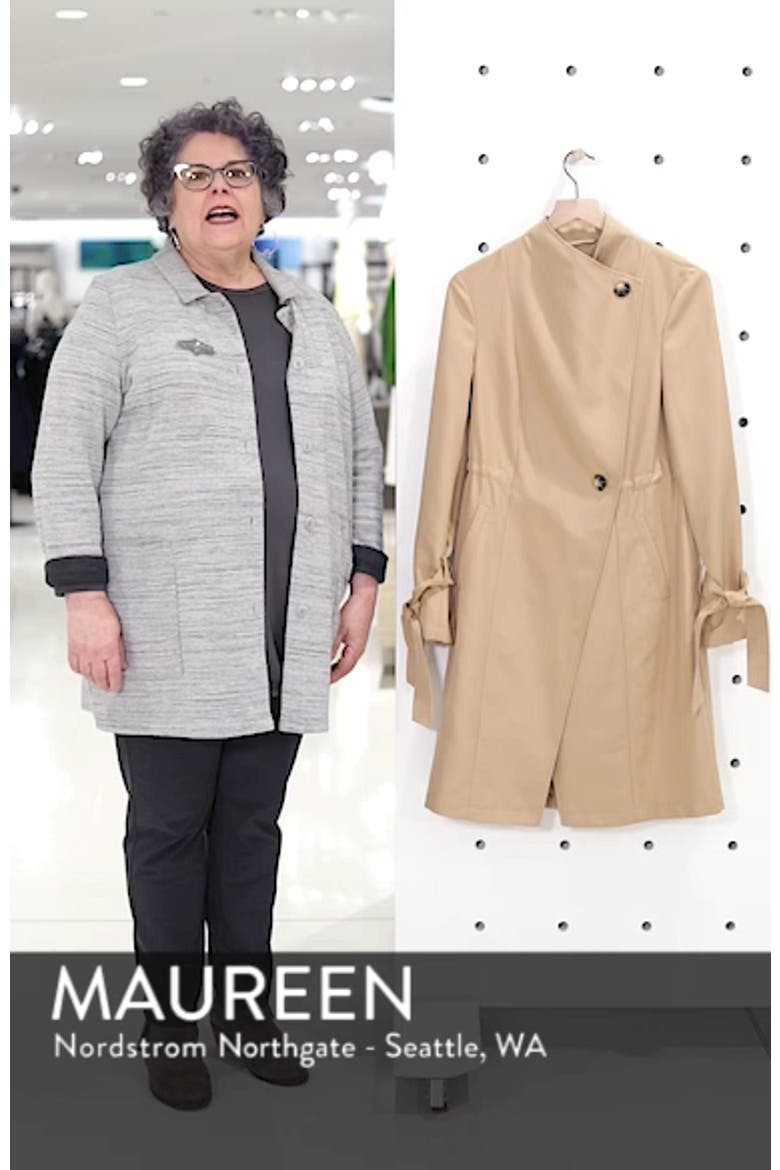 Tie Sleeve Trench Coat video