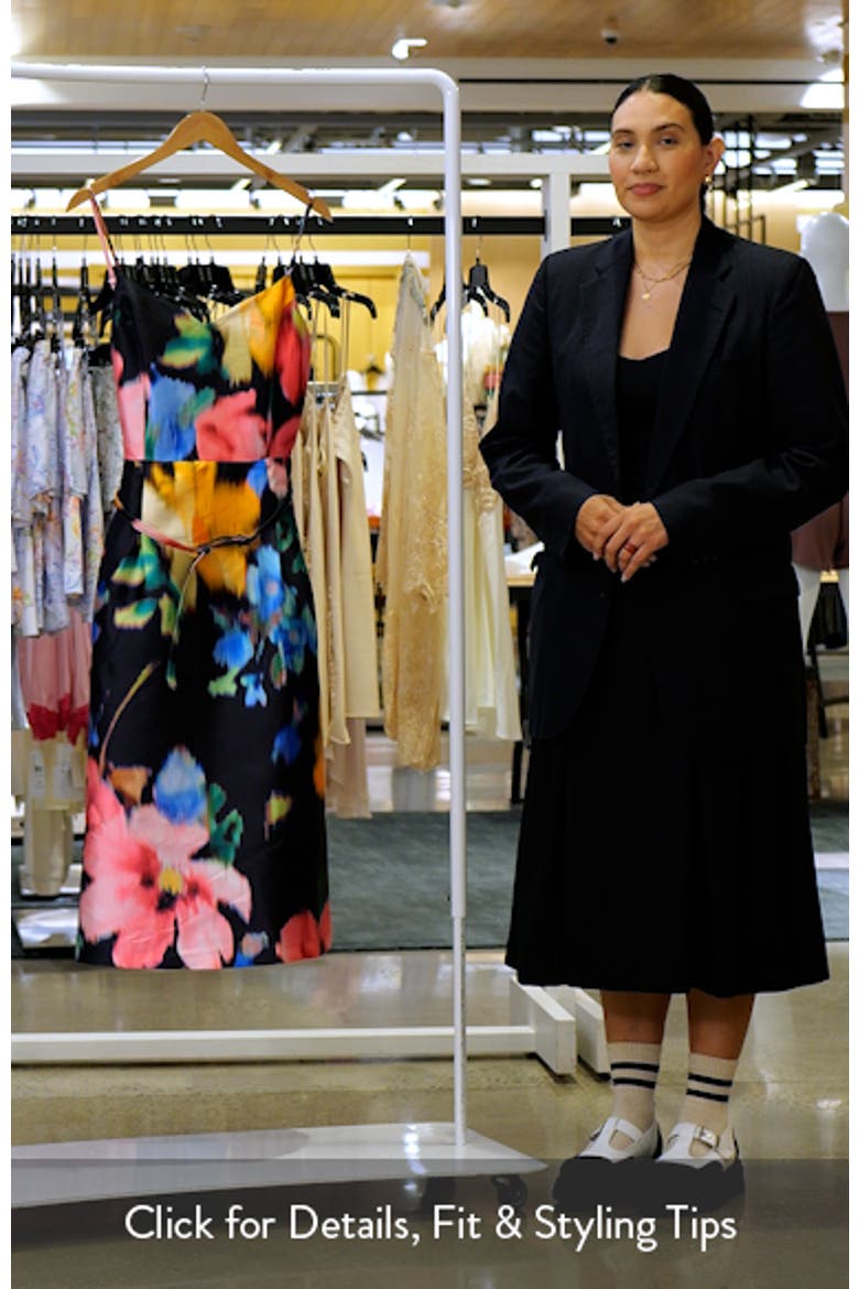 Abstract Floral Cocktail Dress video