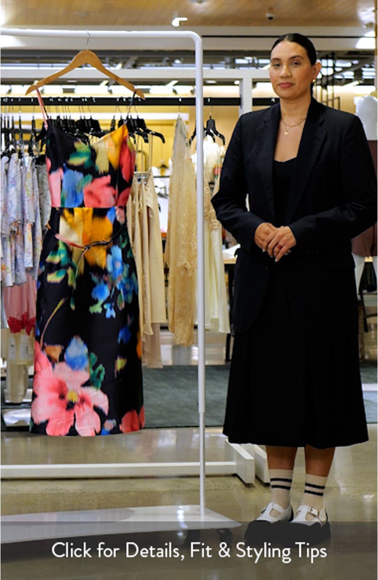 Abstract Floral Cocktail Dress, sales video thumbnail