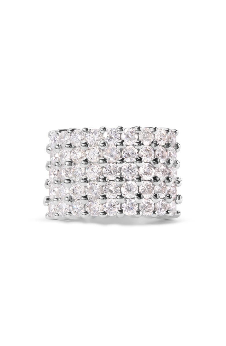 Haus of Brilliance 14k White Gold 4.0 Cttw Diamond 5 Row Ring Band, Main, color, White