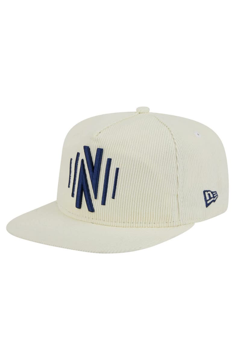 New Era Men's New Era  Cream Nashville SC 2025 Kickoff Snapback Golfer Hat, Main, color, Cream
