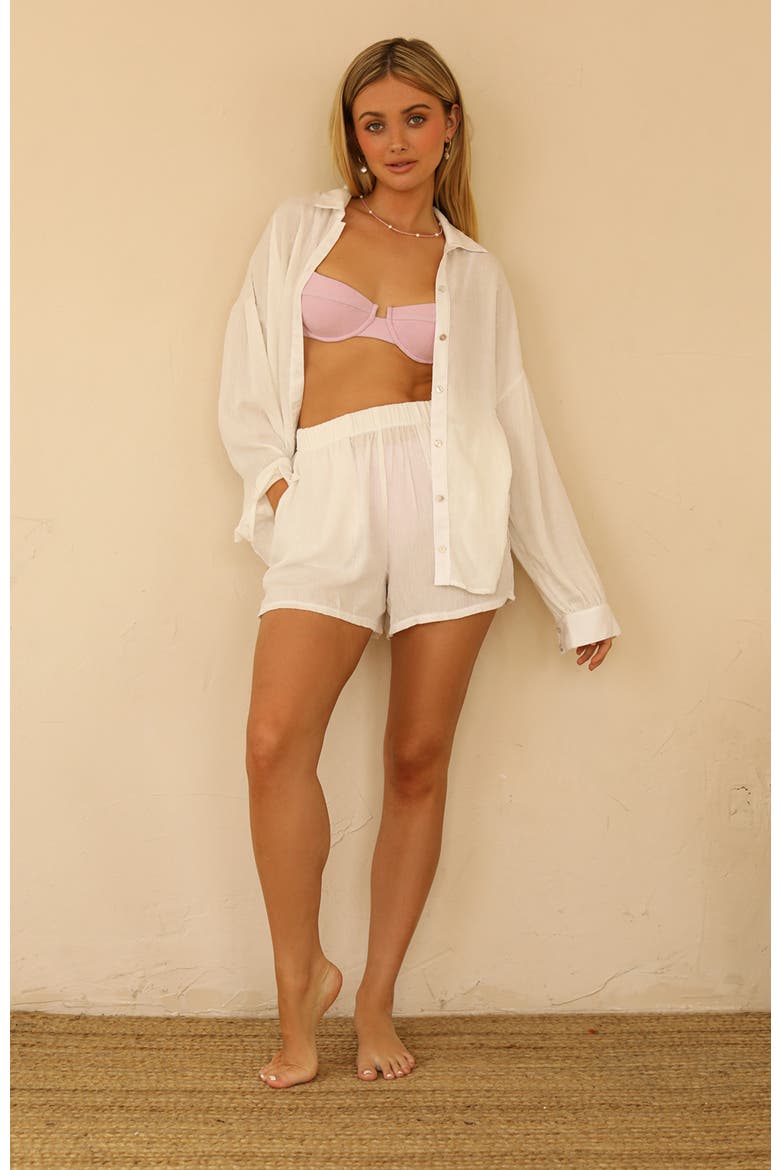 Ashley Shorts, Alternate, color, Dotted Crepe