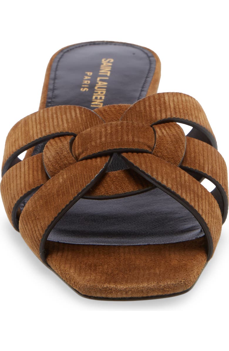Saint Laurent Tribute Nu Pieds Slide Sandal, Alternate, color,