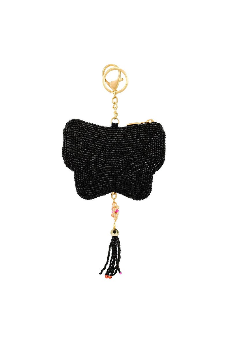 Flight of Fancy Coin Purse, Alternate, color, Black