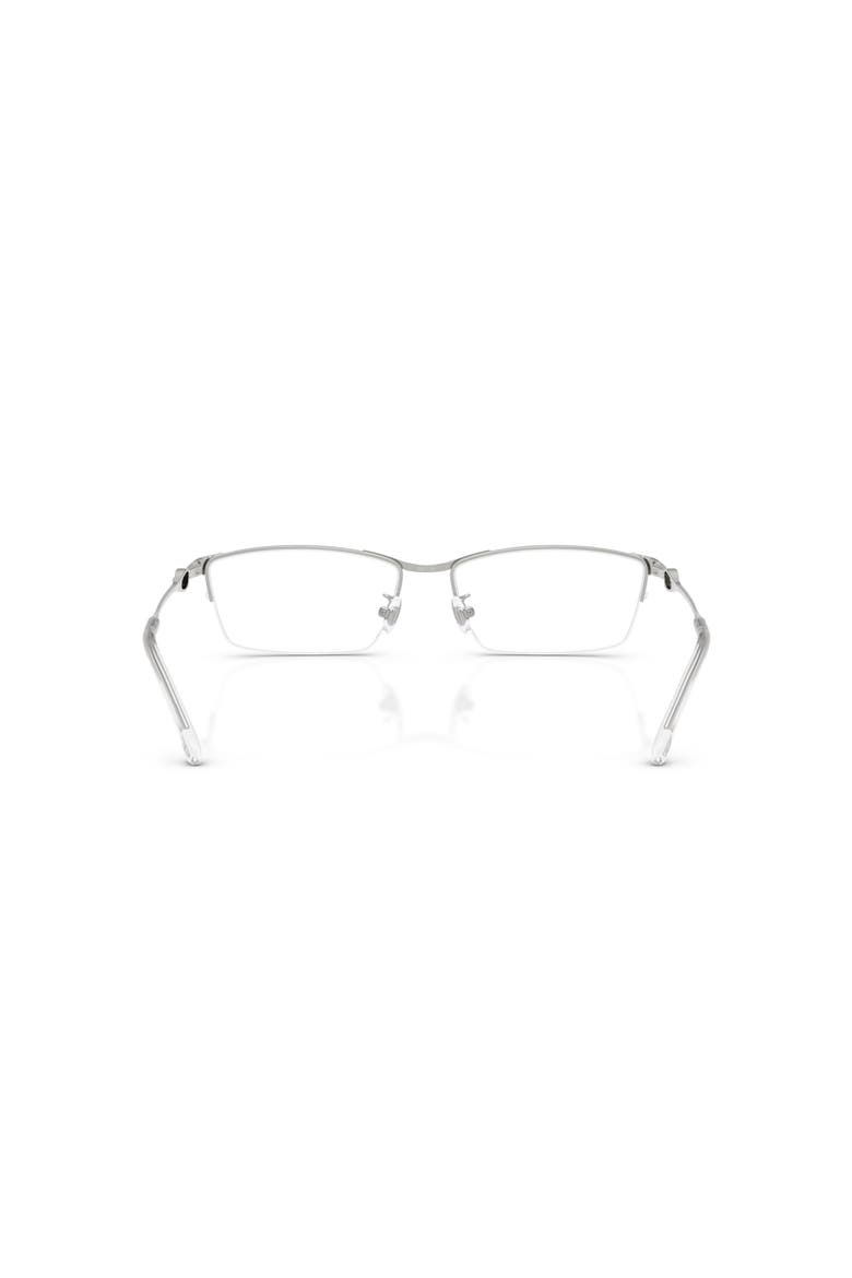 58mm Rectangle optical glasses, Alternate, color, Silver