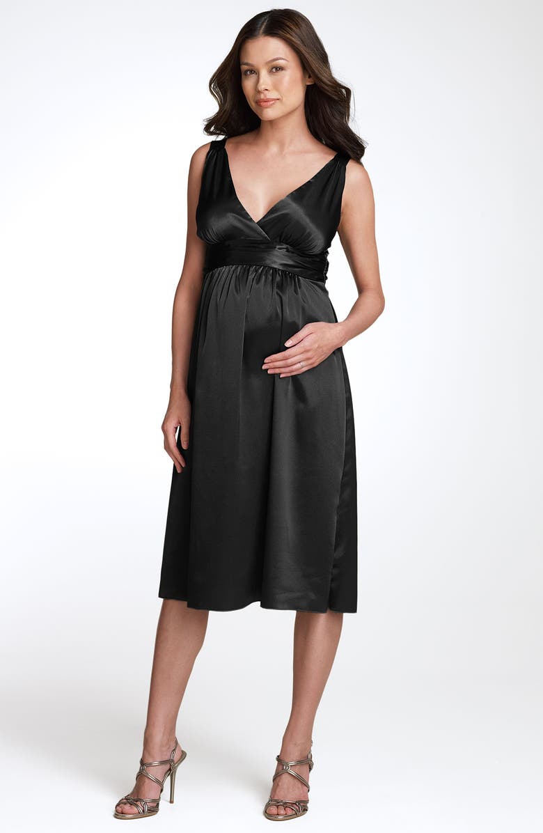 Ripe Maternity 'Deluxe' Satin Dress, Main, color, 