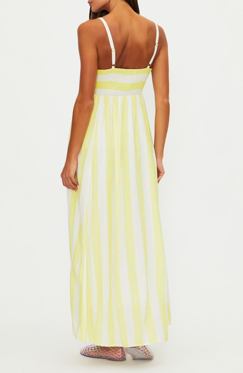 Beach Riot Rianne Stripe Cover-Up Sundress, Alternate, color, Lemonade Stripe