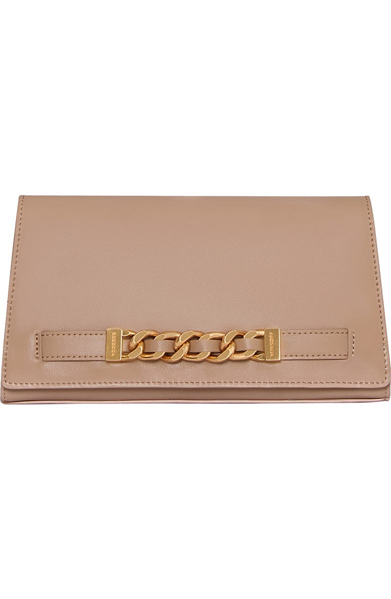 Rebecca Minkoff Curb Link Leather Crossbody Bag, Main, color, Blushing