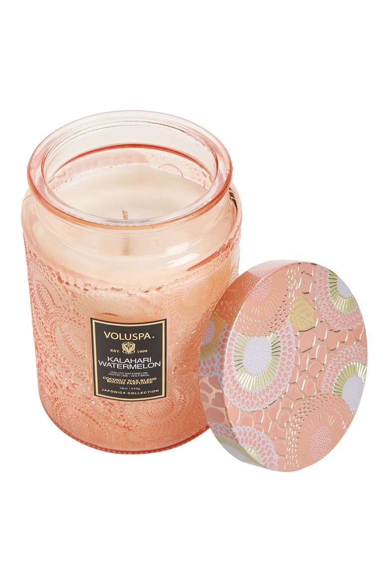 Kalahari Watermelon Large Jar Candle, Main, color, KALAHARI WATERMELON