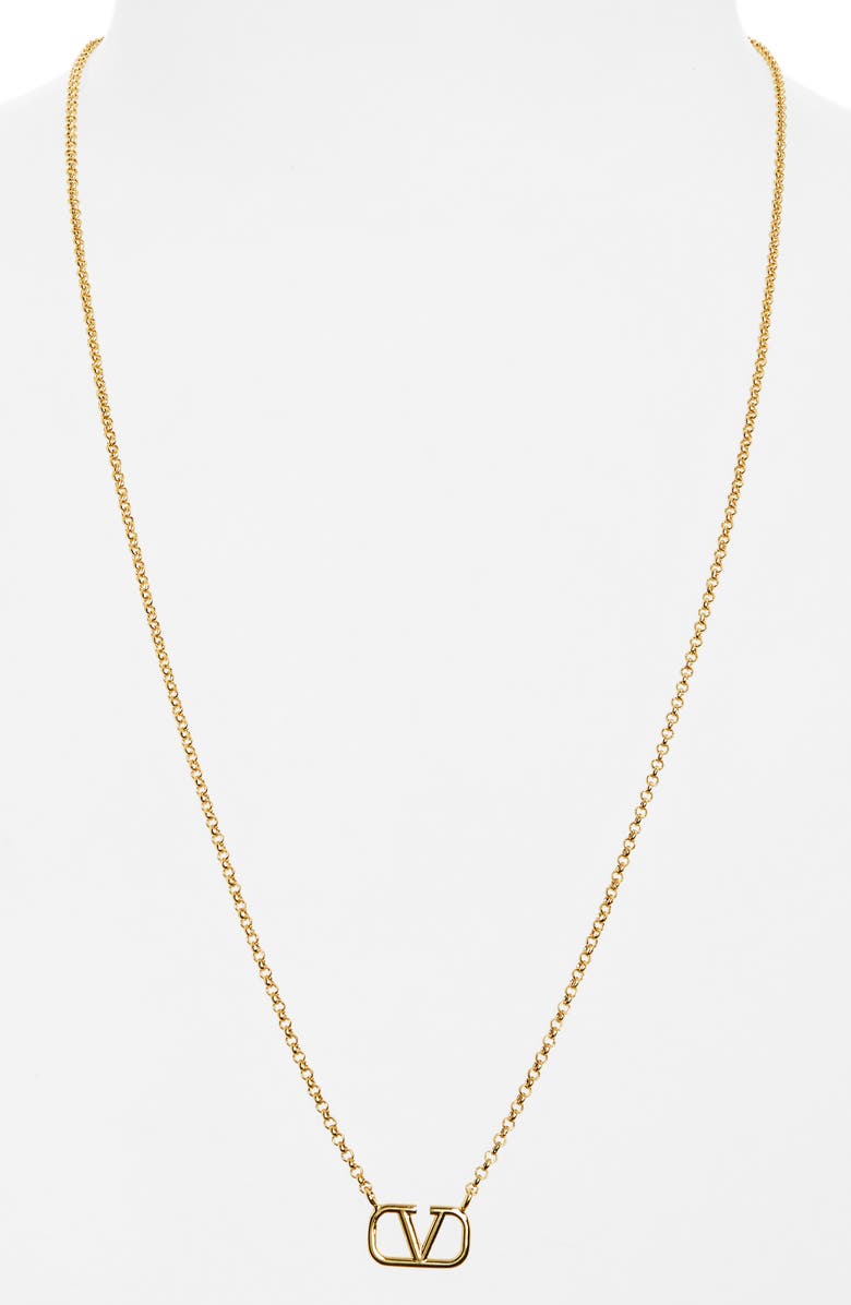 Valentino Garavani VLOGO Signature Necklace, Alternate, color, 