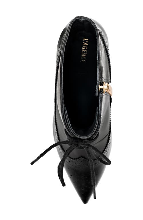 L'agence Fayette Lace-up Bootie In Black