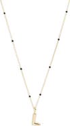 Argento Vivo Sterling Silver Initial Pendant Necklace