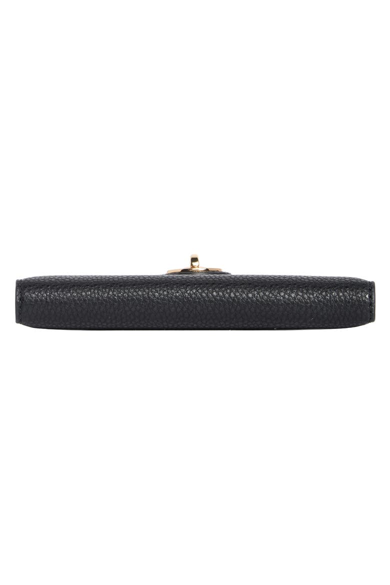 Slim Leather Wallet, Alternate, color, BLACK