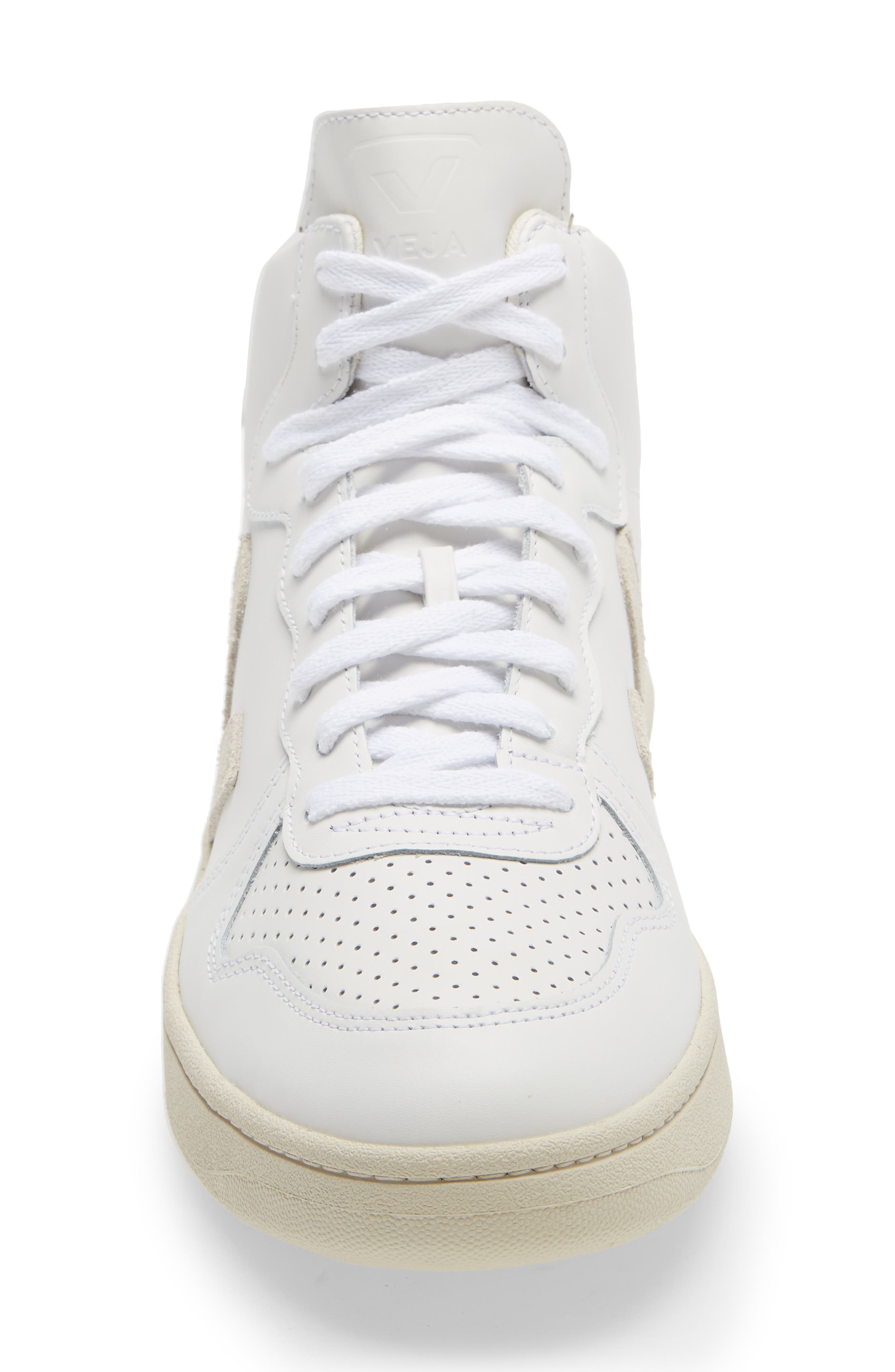 Veja V-15 High Top Sneaker, Alternate, color, Extra White