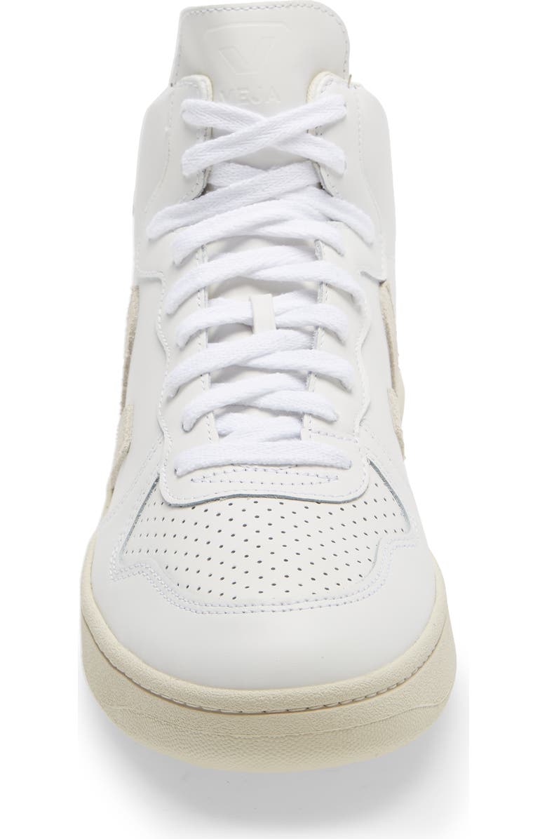 Veja V-15 High Top Sneaker, Alternate, color, Extra White