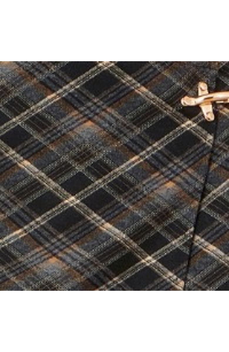 Yumi Check Wrap Skirt, Alternate, color, Black