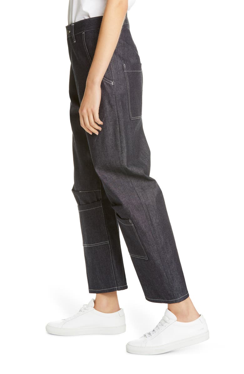 Y's by Yohji Yamamoto U-Gusset Wide Leg Jeans, Alternate, color, 