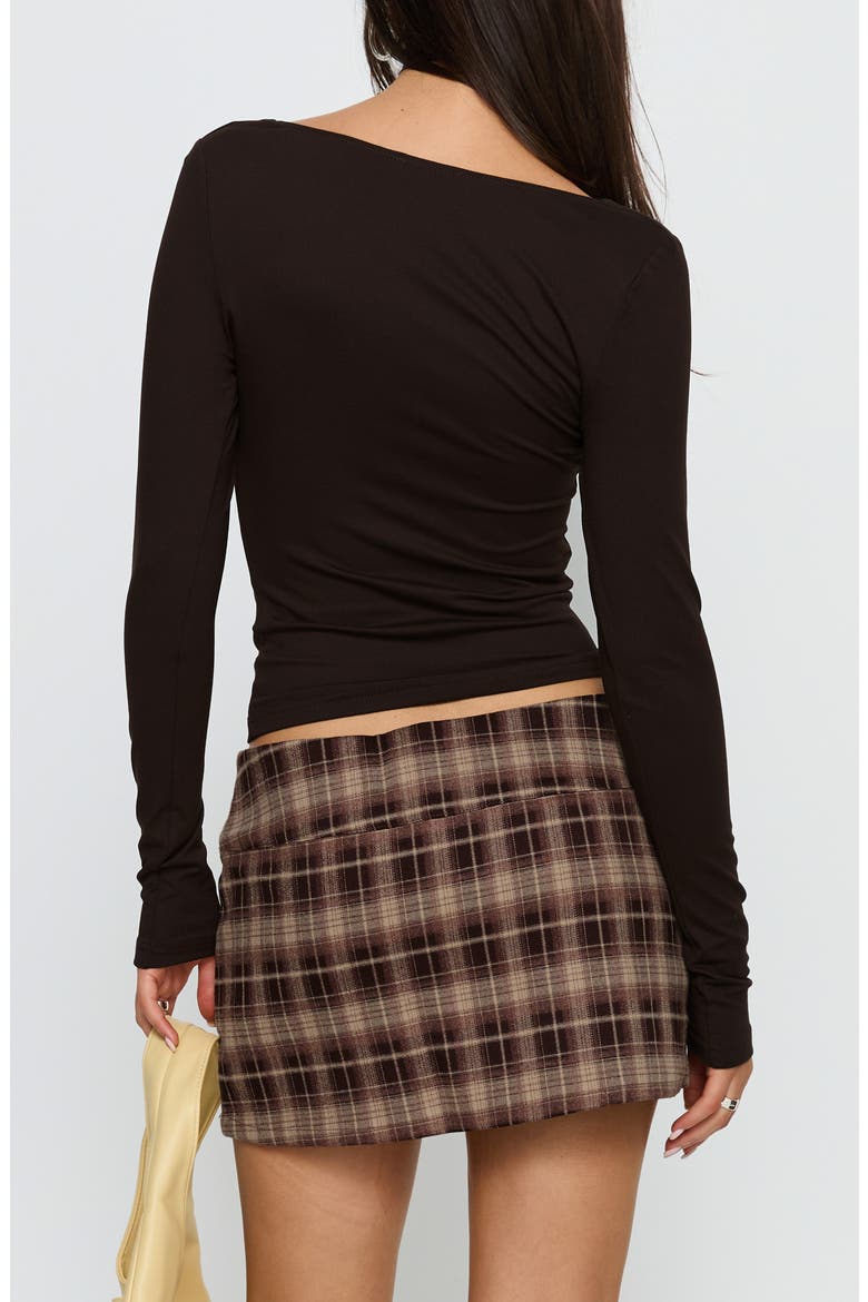 Kammy Long Sleeve Cowl Neck Top, Alternate, color, ESPRESSO