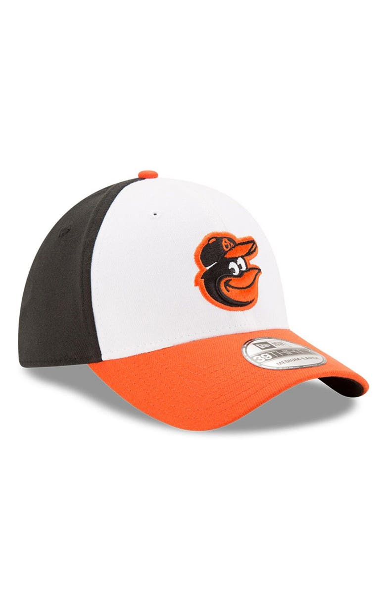 New Era Men's New Era Black/White Baltimore Orioles MLB Team Classic 39THIRTY Flex Hat, Alternate, color, 