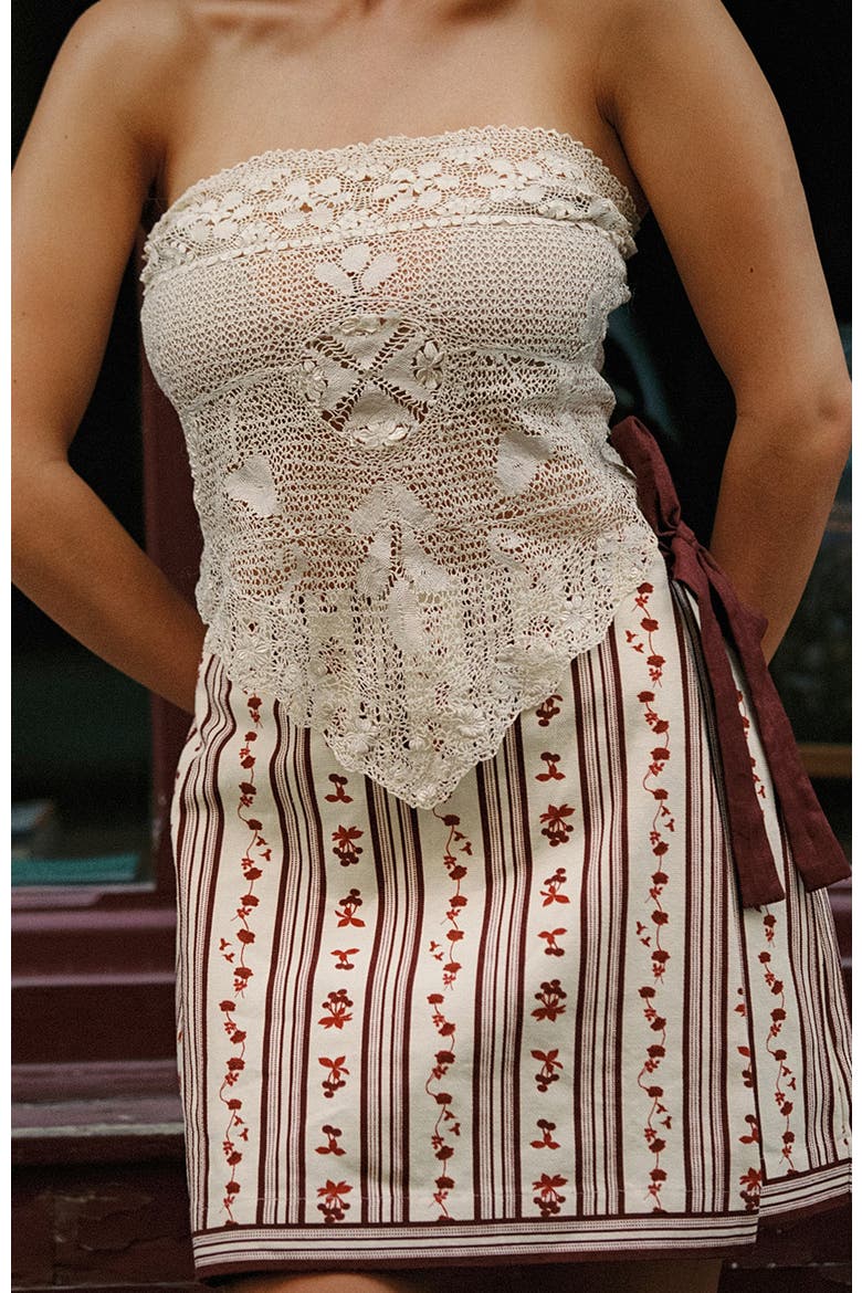 Rex Wrap Skirt, Alternate, color, Raye Fleur